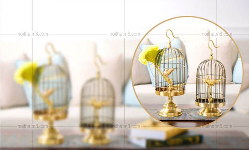 Đồ decor trang trí hình lồng chim ấn tượng M8-D032 thumbnail 3