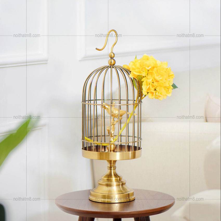 Đồ decor trang trí hình lồng chim ấn tượng M8-D032 thumbnail 2