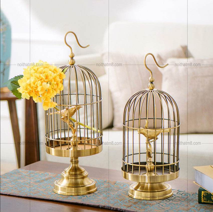 Đồ decor trang trí hình lồng chim ấn tượng M8-D032 thumbnail 5