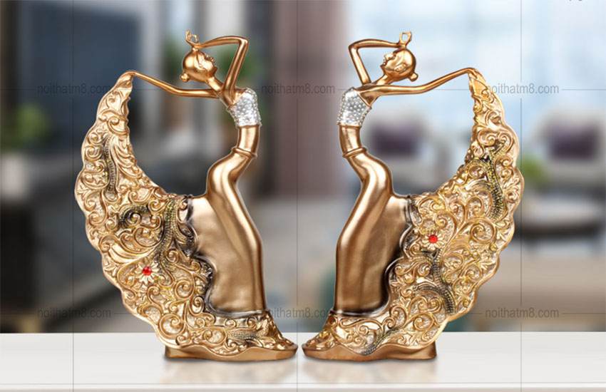 Tượng trang trí cô gái khiêu vũ độc đáo M8-D061 thumbnail 4