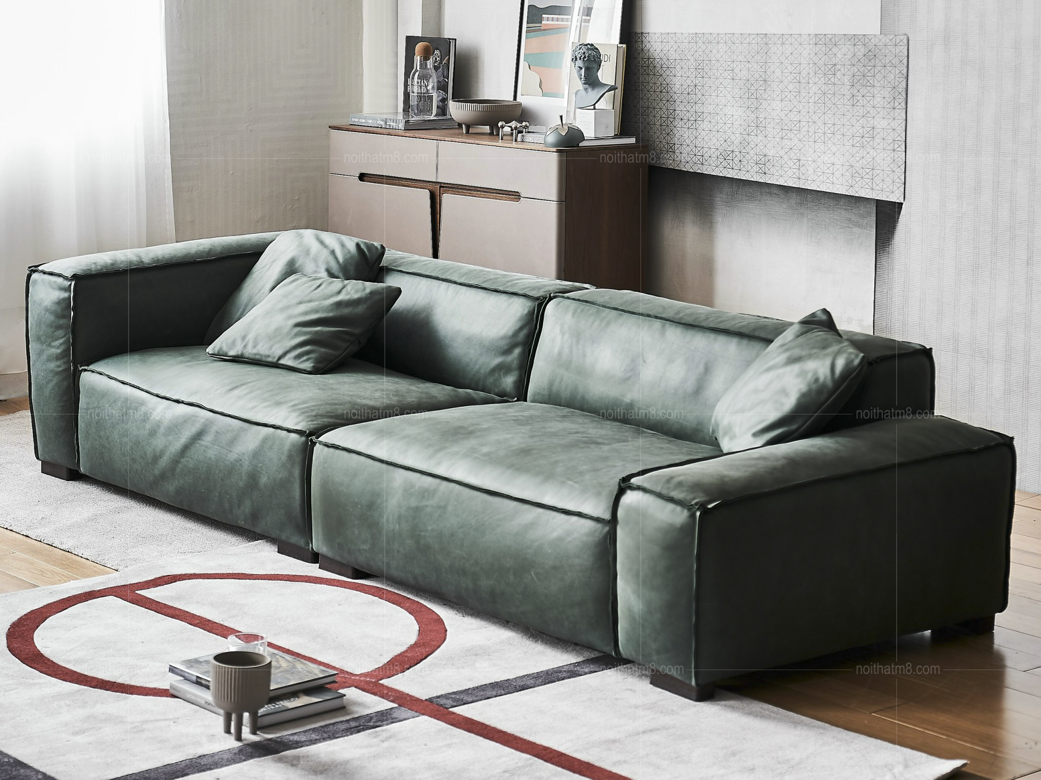 Mẫu sofa văng hiện đại phong cách Ý sang trọng M8-3582 thumbnail 2