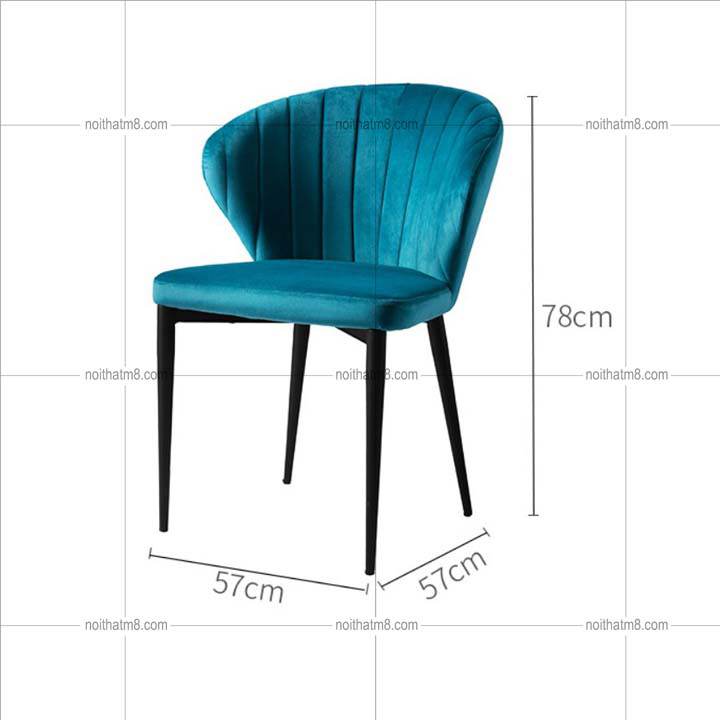 Ghế chân sắt bọc nệm kiểu dáng Siêu Sang M8-3080 thumbnail 4