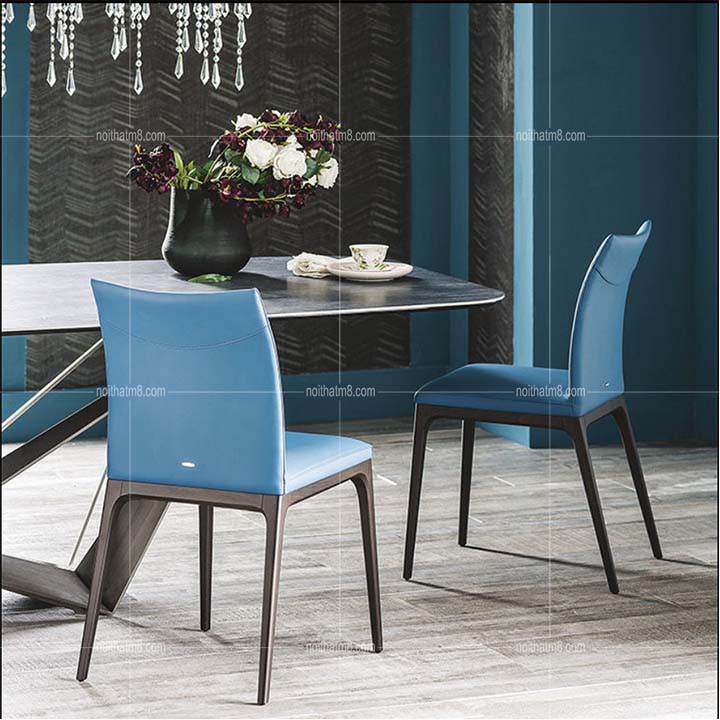 Ghế chân gỗ tự nhiên, bọc da cao cấp M8-3089 thumbnail 2