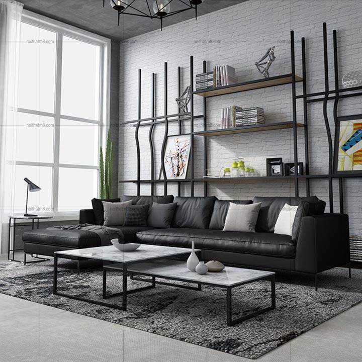 Sofa da phong cách châu Âu hiện đại M8-3555 thumbnail 2