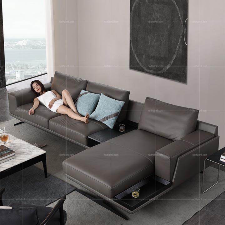 Ghế sofa da cao cấp dáng chữ L sang trọng M8-3556 thumbnail 3