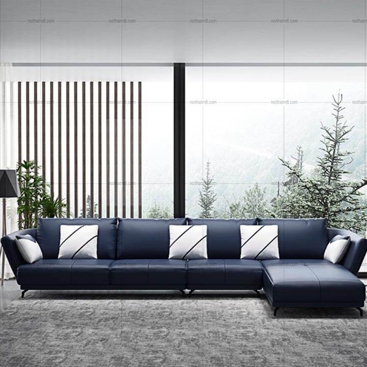 Sofa da cao cấp dáng chữ L hiện đại, sang trọng M8-3560 thumbnail 4