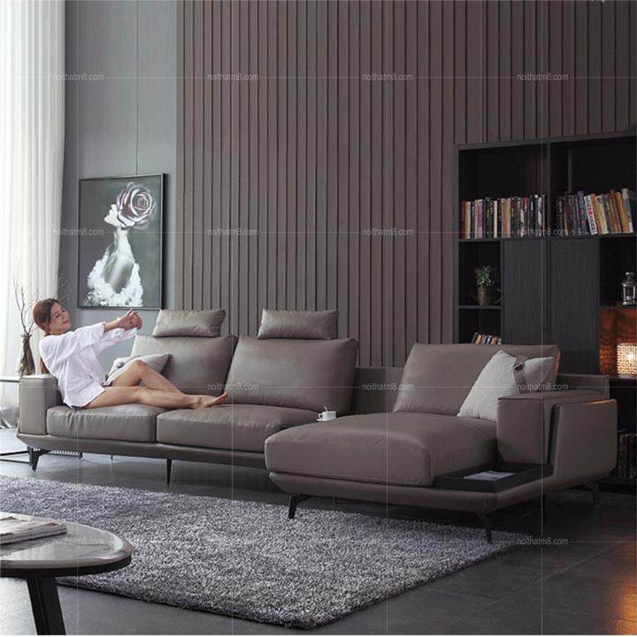 Ghế sofa da hiện đại dáng chữ L sang trọng và tiện dụng M8-3561 thumbnail 4