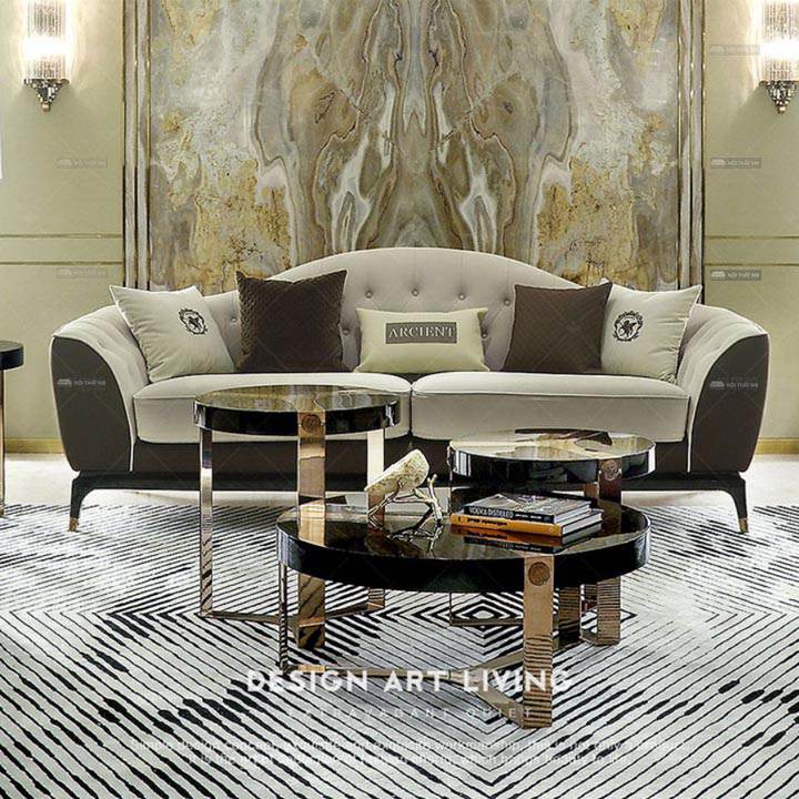 Ghế sofa da phong cách tân cổ điển đẹp mê ly M8-3570 thumbnail 2