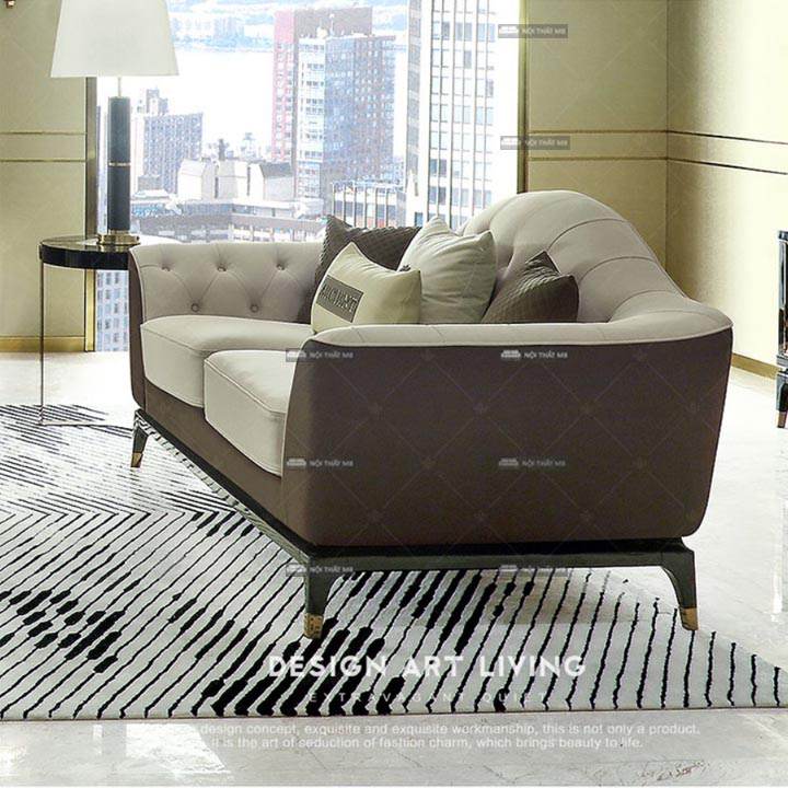 Ghế sofa da phong cách tân cổ điển đẹp mê ly M8-3570 thumbnail 4