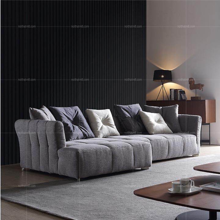 Mẫu ghế sofa hiện đại dáng chữ L bề thế M8-3572