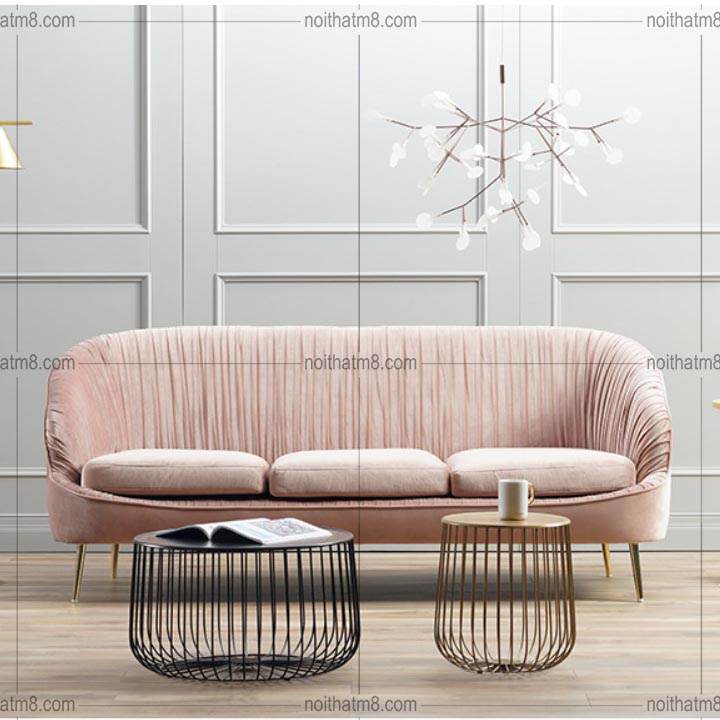 Sofa nỉ nhung kiểu dáng nhã nhặn, lịch sự M8-3592 thumbnail 2