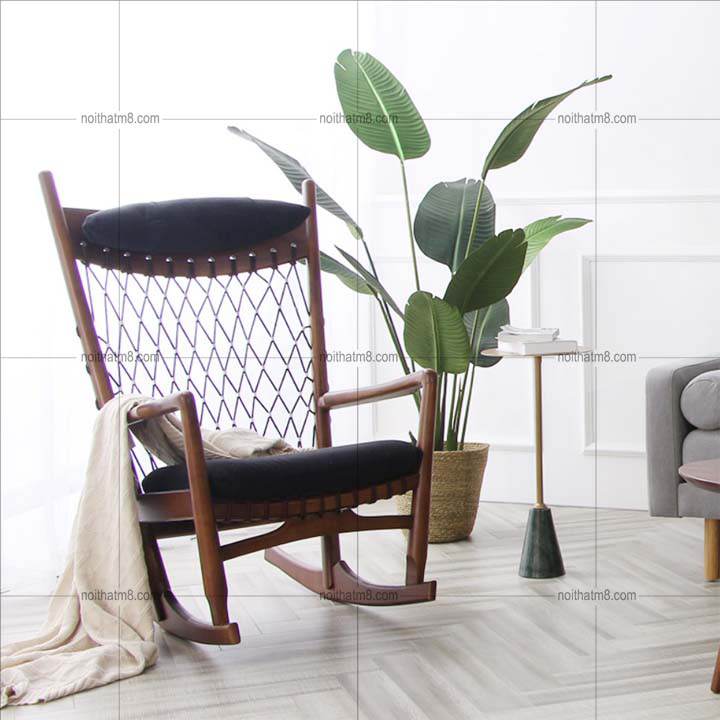 Rocking Chair – Ghế thư giãn gỗ bập bênh tinh tế mà đẳng cấp M8-3802