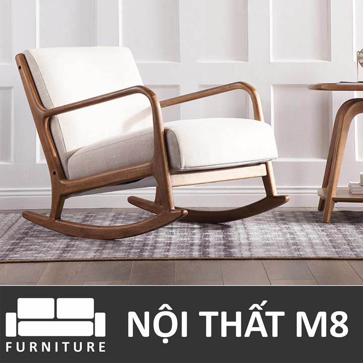 Ghế thư giãn xuất khẩu khung chân gỗ bập bênh M8-3860 thumbnail 2