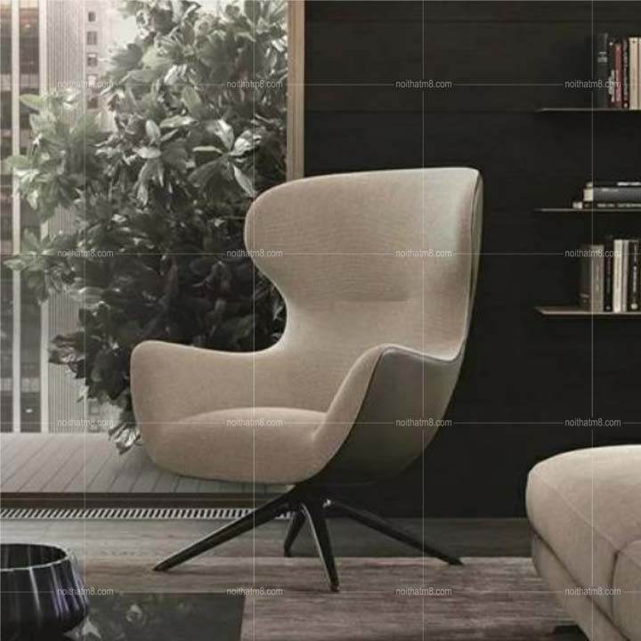Ghế tựa thư giãn bọc vải kết hợp da sang trọng M8-3827