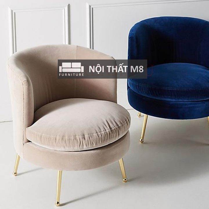 Ghế thư giãn cao cấp bọc vải nhung mềm mịn M8-3863