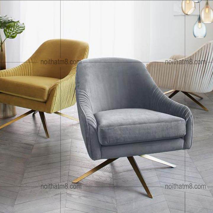 Ghế thư giãn cao cấp với thiết kế vải bọc xếp ly trang nhã M8-3884 thumbnail 2