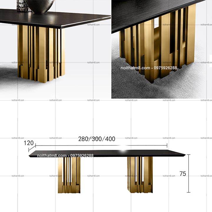 Bàn ăn hiện đại sang trọng phong cách Bắc Âu M8-4059 thumbnail 4