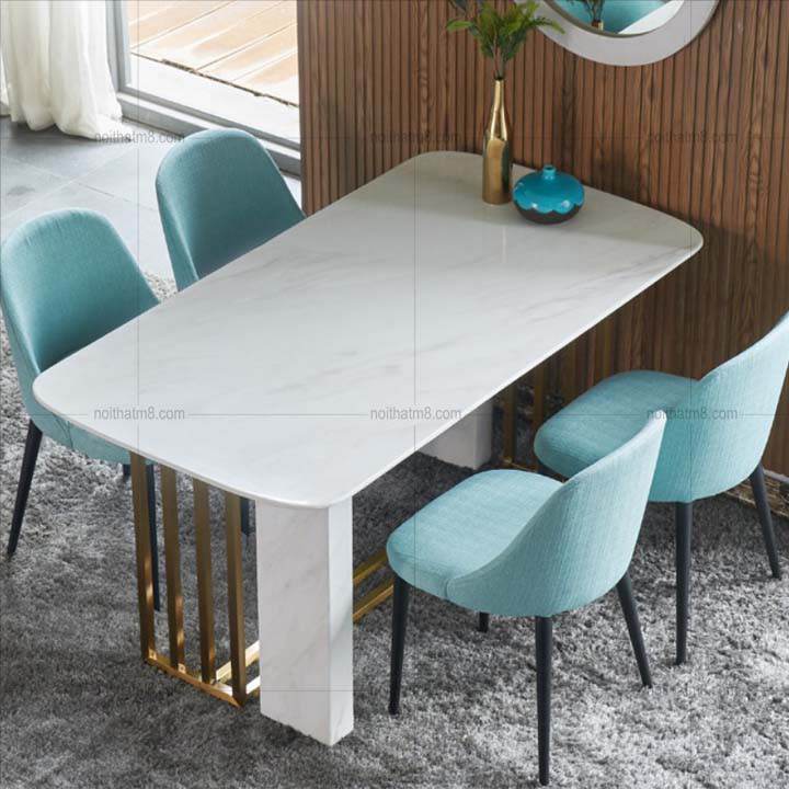 Mẫu bàn ăn đẹp thiết kế tinh tế, sang trọng M8-4077 thumbnail 3