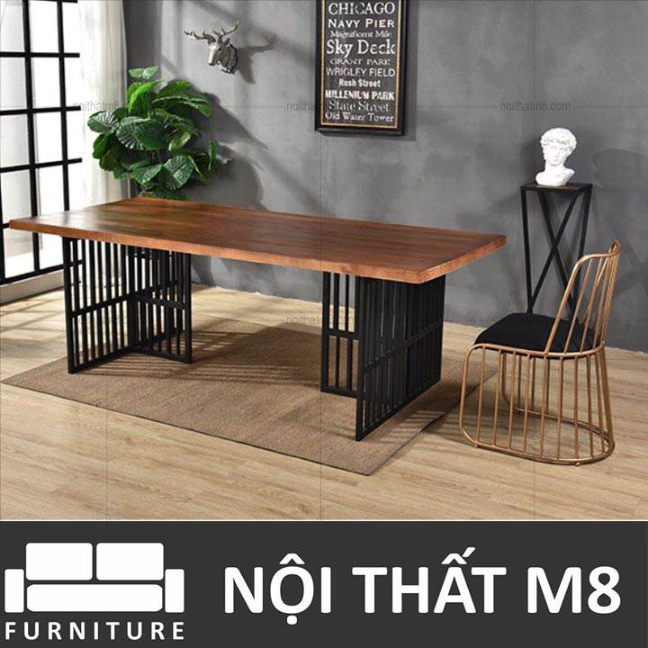 Mẫu bàn ăn gỗ đẹp đa chức năng M8-4082 thumbnail 4