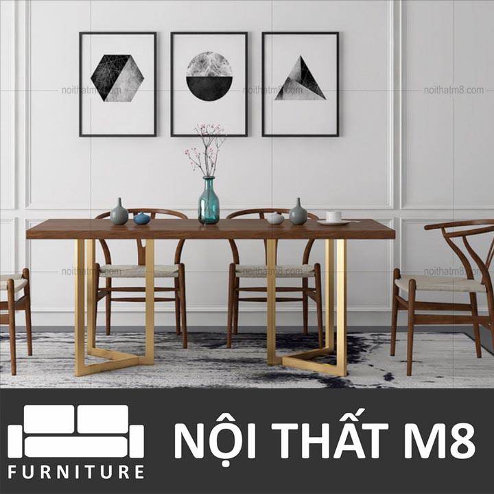 Bàn ăn gỗ giá rẻ đơn giản & hiện đại M8-4083 thumbnail 2