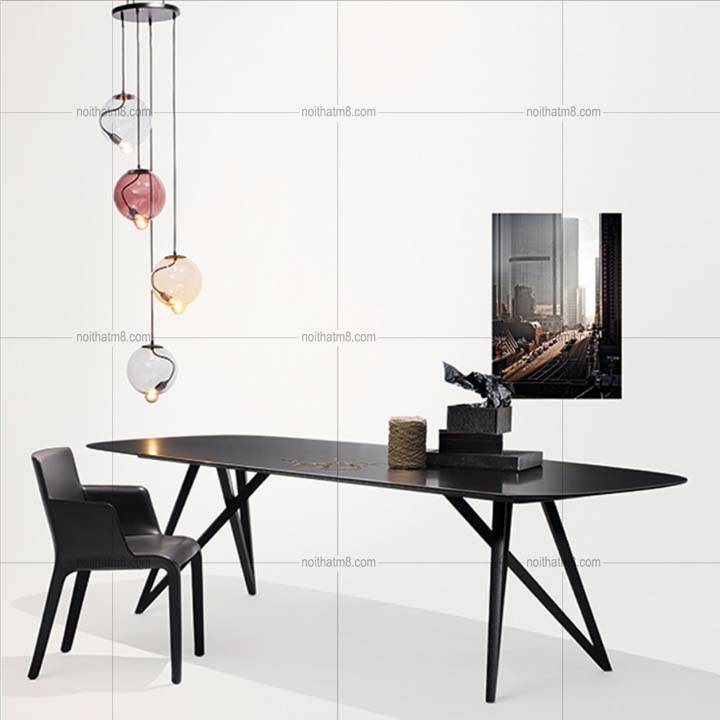 Bàn ăn chân gỗ sồi tự nhiên kiểu dáng sang trọng M8-4112 thumbnail 3