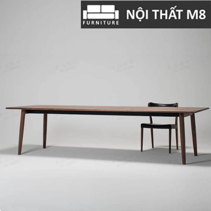 Bàn ăn gỗ sồi tự nhiên thiết kế đơn giản, thanh thoát M8-4115 thumbnail 4
