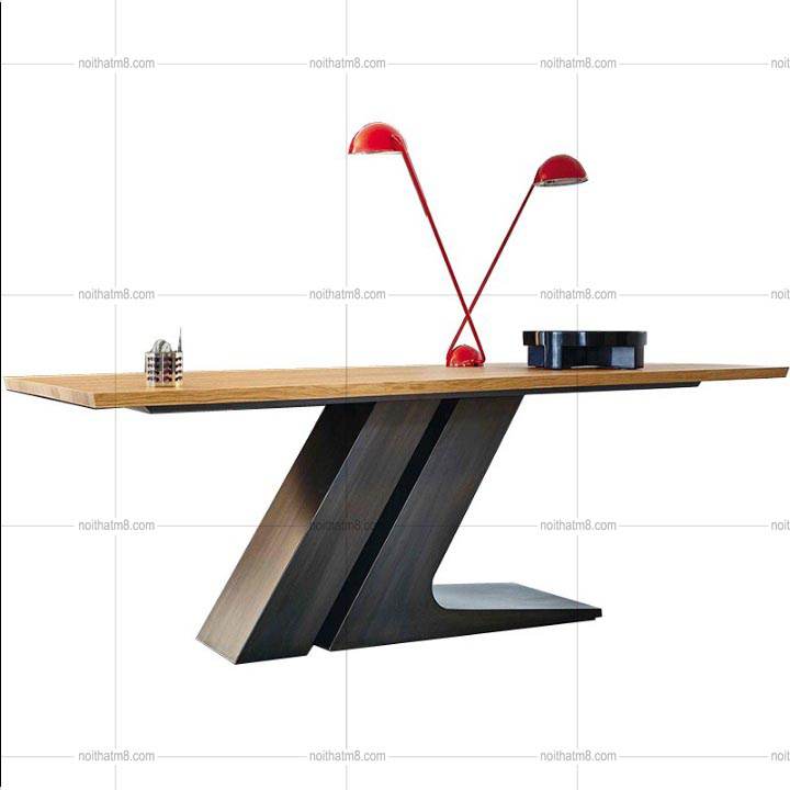 Mẫu bàn ăn hiện đại chân chữ Z cách điệu tinh tế M8-4126 thumbnail 3