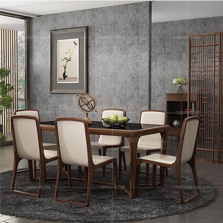 Bàn ăn gỗ hiện đại cao cấp, sang trọng M8-4128 thumbnail 2