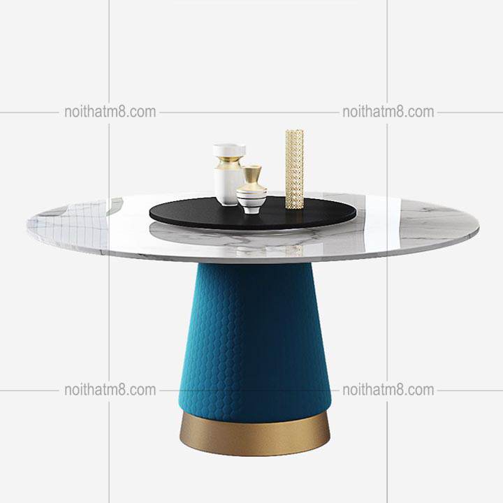 Bàn ăn mặt đá nhập khẩu cao cấp với dáng tròn sang chảnh M8-4139 thumbnail 4