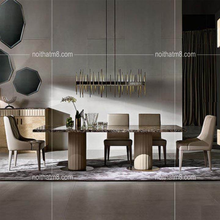 Mẫu bàn ăn mặt đá hiện đại sang trọng dẫn đầu xu hướng M8-4148 thumbnail 2
