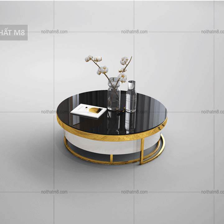 Bàn trà nhập khẩu dáng tròn siêu sang trọng M8-4339 thumbnail 3