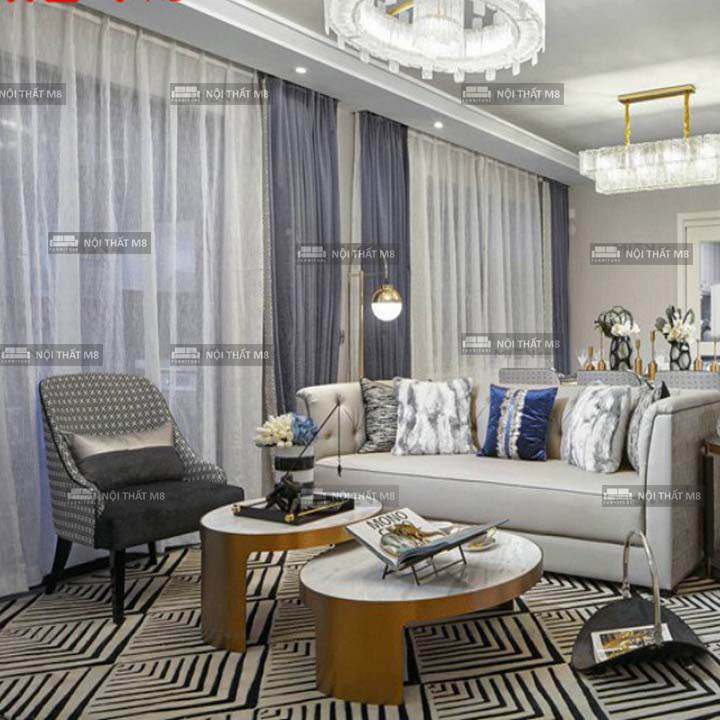 Mẫu bàn sofa đẹp cho không gian sang trọng M8-4347