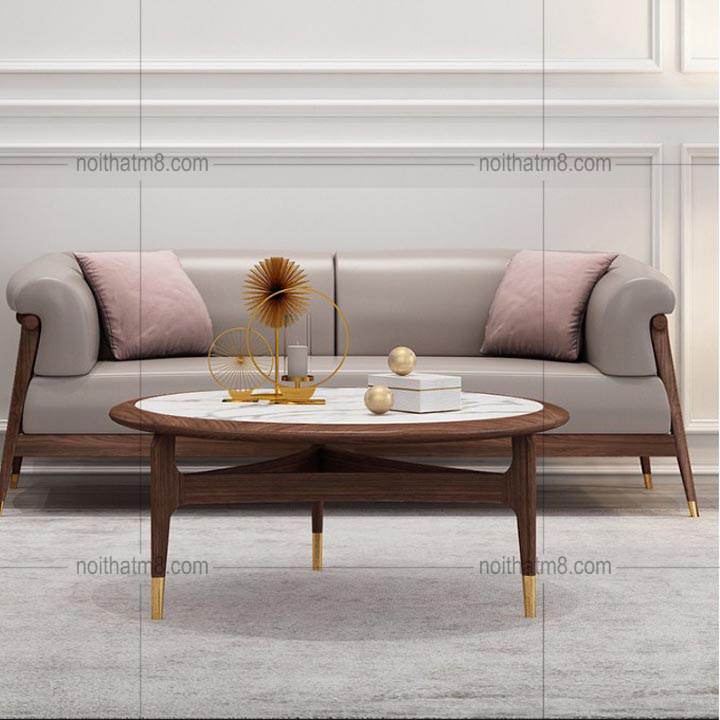 Bộ bàn sofa mặt đá kết hợp gỗ tự nhiên M8-4437 thumbnail 2