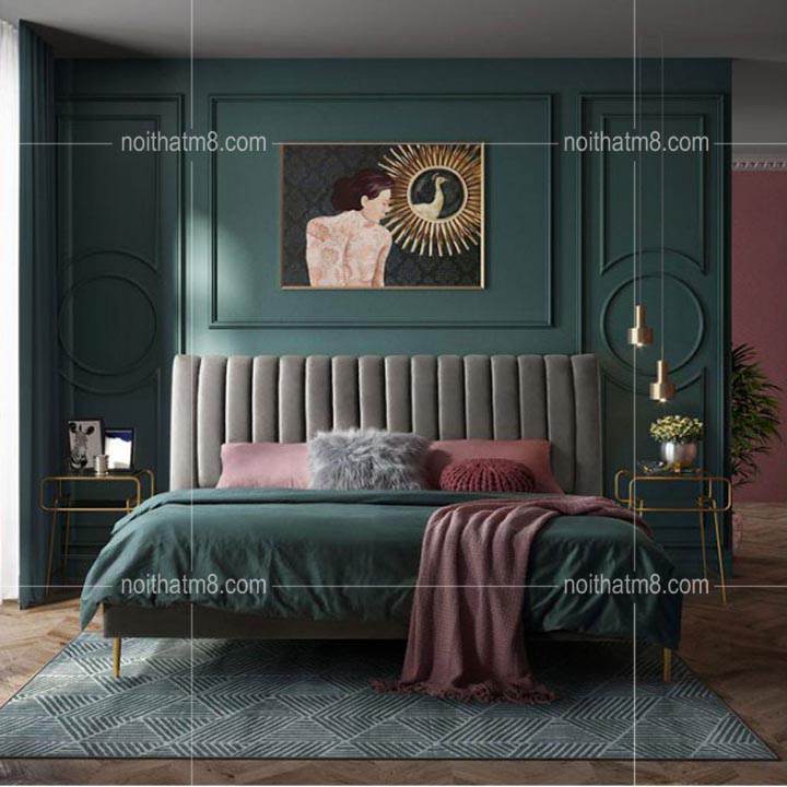 Mẫu giường ngủ đẹp sang chảnh dành cho nữ giới M8-6084 thumbnail 3