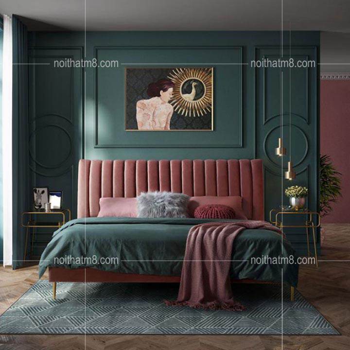 Mẫu giường ngủ đẹp sang chảnh dành cho nữ giới M8-6084 thumbnail 4