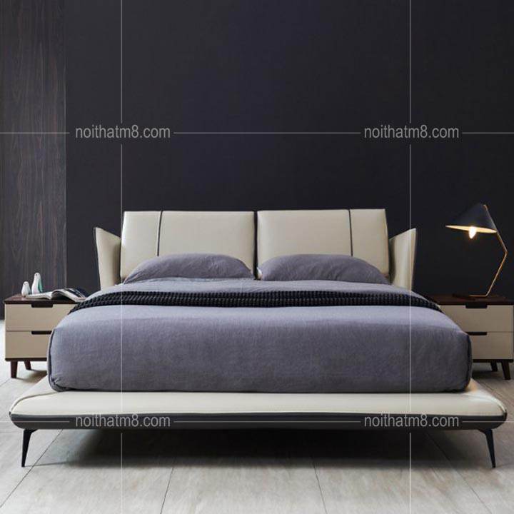 Mẫu giường bọc da nhập khẩu phong cách châu Âu M8-6087 thumbnail 2