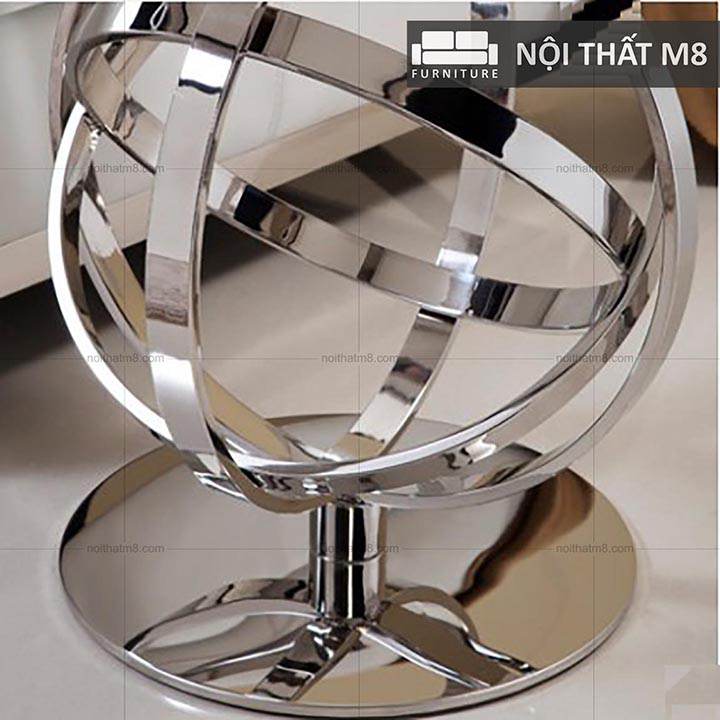 Bàn inox mặt đá cẩm thạch nhập khẩu cao cấp M8-9027 thumbnail 2