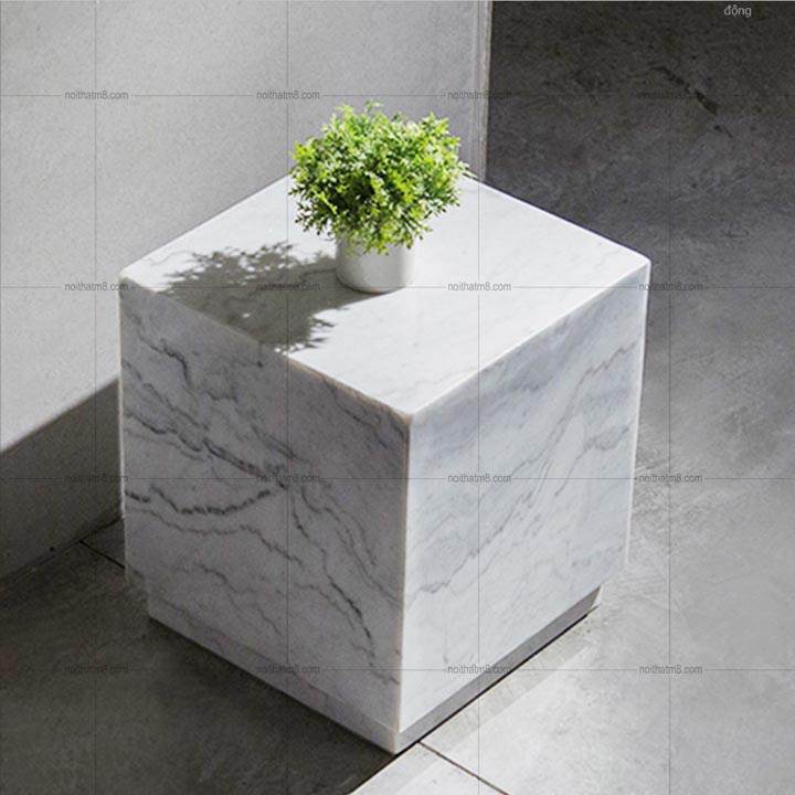 Mẫu bàn tab sofa đá tự nhiên nhập khẩu nhỏ gọn hiện đại M8-9070 thumbnail 3