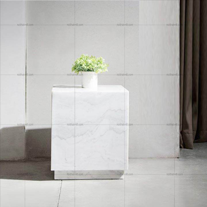 Mẫu bàn tab sofa đá tự nhiên nhập khẩu nhỏ gọn hiện đại M8-9070 thumbnail 4