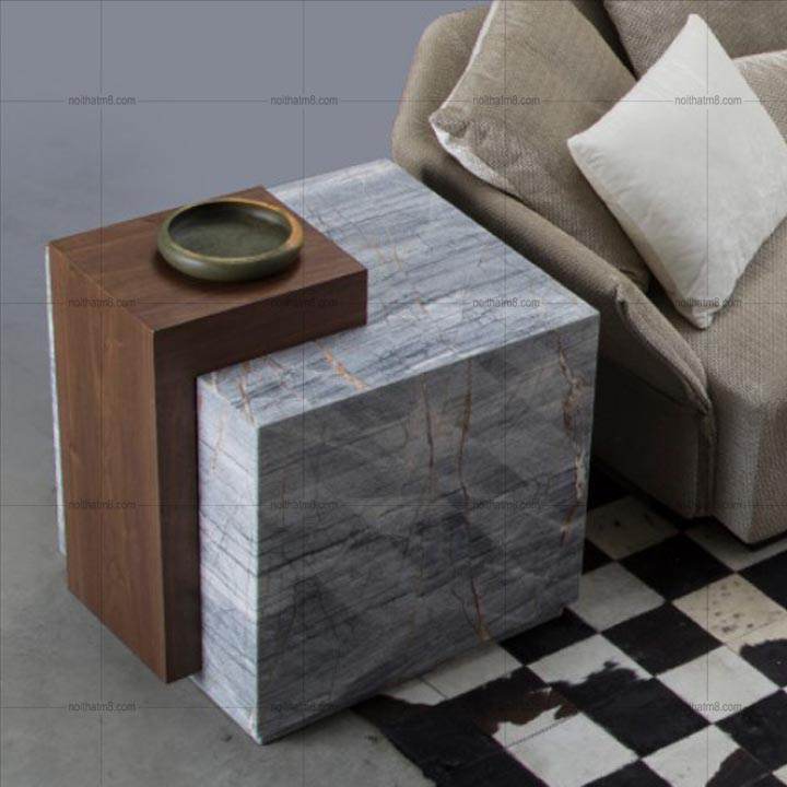 Bàn tab sofa mặt đá nhập khẩu kết hợp gỗ đầy cá tính và hiện đại M8-9071 thumbnail 3