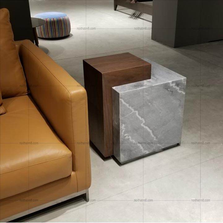 Bàn tab sofa mặt đá nhập khẩu kết hợp gỗ đầy cá tính và hiện đại M8-9071 thumbnail 4