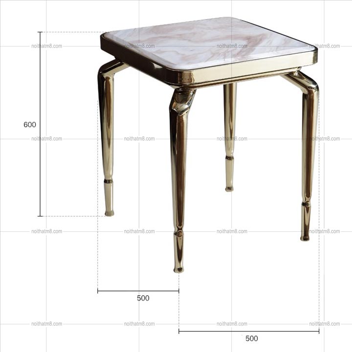 Bàn tab sofa mặt đá kết hợp chân inox mạ vàng M8-9077 thumbnail 3