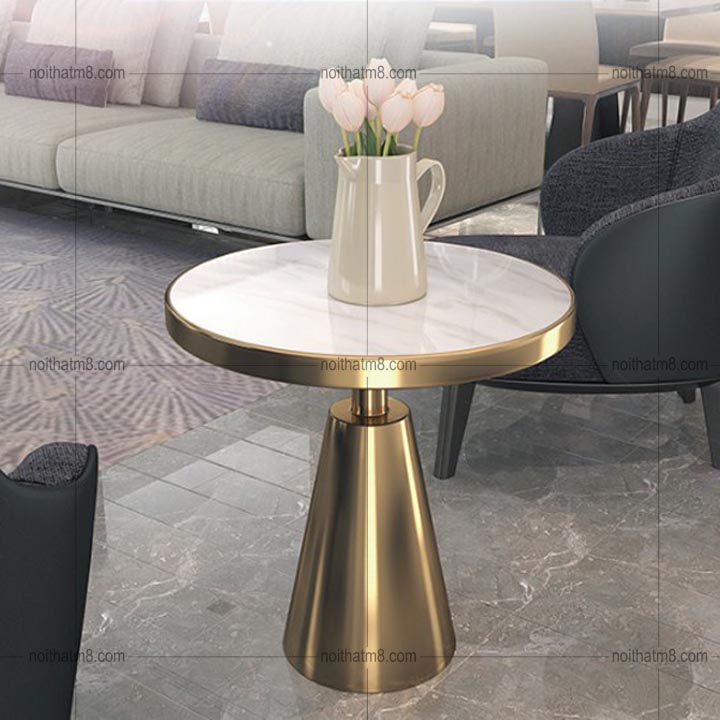 Mẫu bàn trà mạ vàng nhập khẩu dành cho không gian sang trọng M8-9082