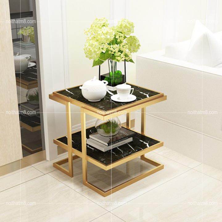 Bàn sofa hiện đại dáng vuông nhỏ gọn đa chức năng M8-9097 thumbnail 2