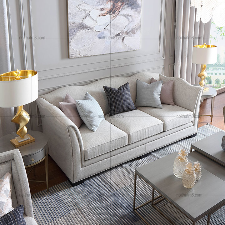 Ghế sofa phòng khách tân cổ điển hiện đại mà trang nhã M8-3504 thumbnail 3