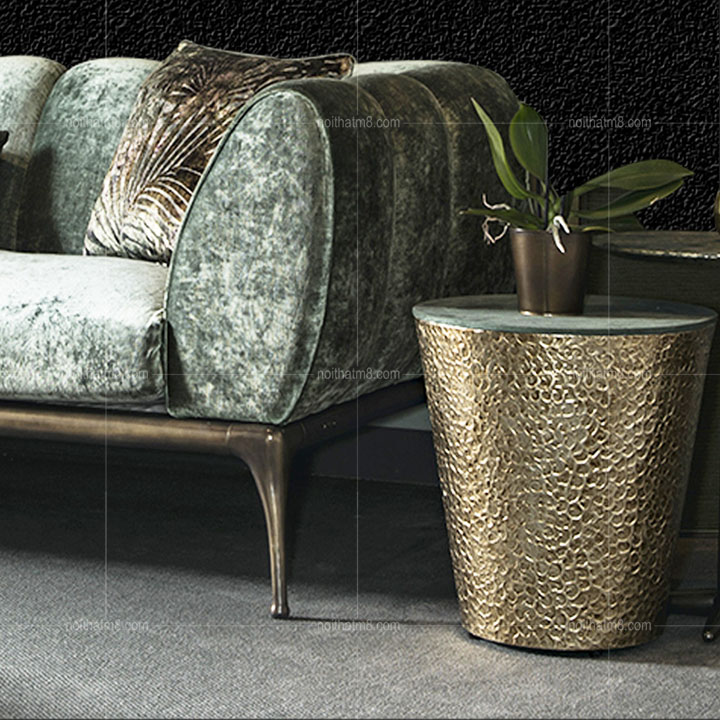Mẫu ghế sofa nỉ nhung dáng cao thanh thoát M8-3573 thumbnail 5