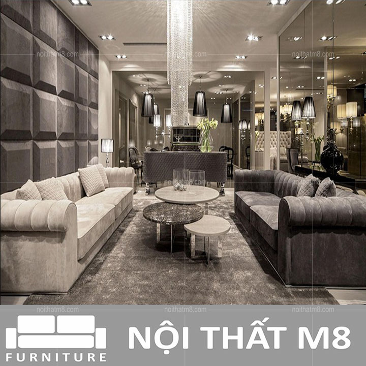 Ghế sofa vải nỉ cao cấp đệm mousse êm ái M8-3506 thumbnail 3