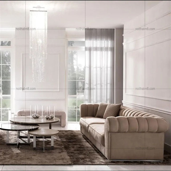 Ghế sofa vải nỉ cao cấp đệm mousse êm ái M8-3506 thumbnail 4