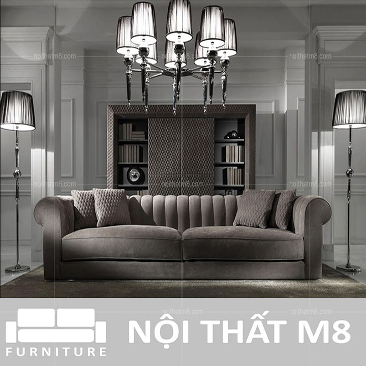 Ghế sofa vải nỉ cao cấp đệm mousse êm ái M8-3506