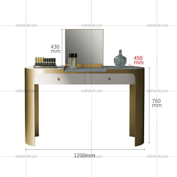 Bàn trang điểm mạ titan phong cách Bắc Âu hiện đại M8-4747 thumbnail 5